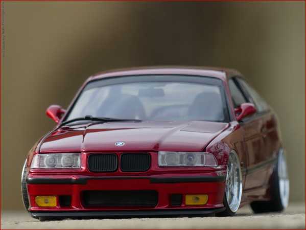 1:18 BMW E36 M3 PANDEM WIDEBODY / ALPINA WITHE mit BBS RS = OVP - Kopie